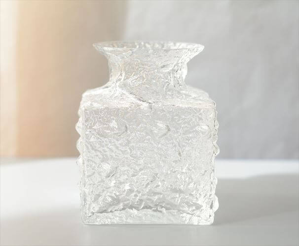 フィンランド製 iittala Crocus ガラス花瓶 vase フラワーベース イッタラ クロッカス Timo Sarpaneva 北欧 ヴィンテージ_261014