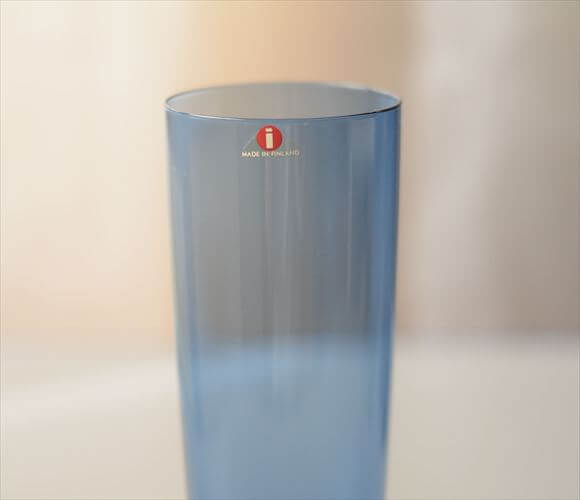 フィンランド製 iittala i-lineシリーズ ガラス タンブラー vase フラワーベース イッタラ 2204 Timo Sarpaneva 北欧 ヴィンテージ_261014