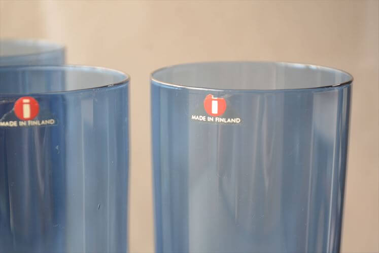 フィンランド製 iittala i-lineシリーズ ガラス タンブラー vase フラワーベース イッタラ 2204 Timo Sarpaneva 北欧 ヴィンテージ_261014