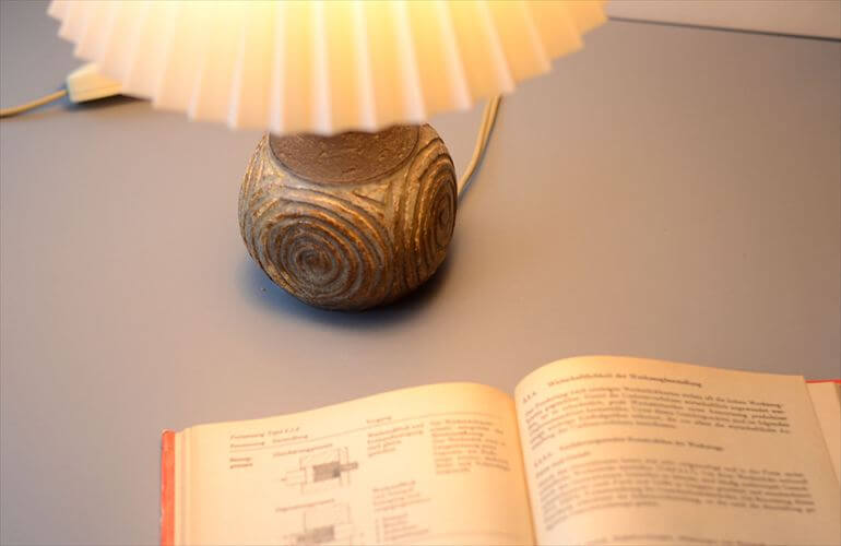 デンマーク製 Jeti Keramik Chris Haslev デスクランプ 北欧 照明 テーブル ライト ストーンウェア ヴィンテージ アンティーク