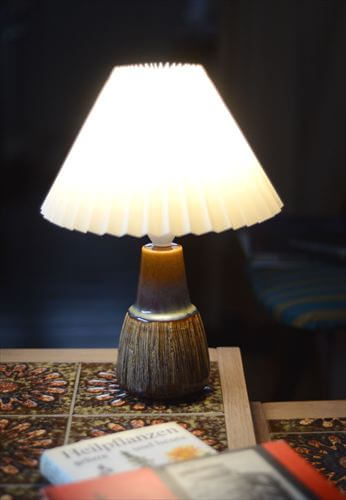 デンマーク製 SOHOLM デスクランプ シェード付き Svend Jensen スーホルム ストーンウェア 北欧 照明 テーブル ライト アンティーク