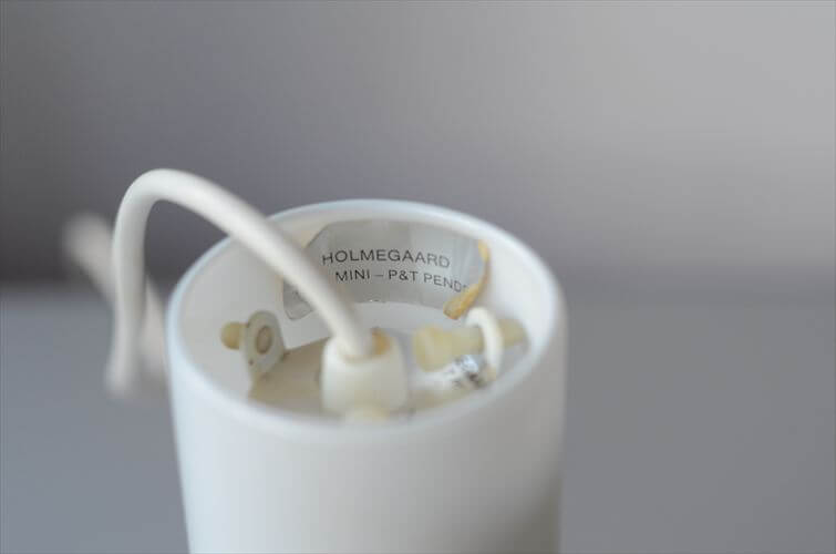 デンマーク製 Holmegaard P&T Pendel ペンダントライト ホワイトガラス 北欧 ランプ 照明 ヴィンテージ ホルムガード アンティーク