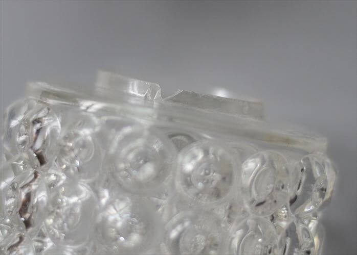 ドイツ製 1960年代頃の6灯ガラスシャンデリア ミッドセンチュリー ヴィンテージ 天井照明 ライト ランプ アンティーク