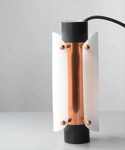 1960年代 デンマーク製 コパーｘブラックスチール ペンダントライト 北欧 ヴィンテージ 照明 天井 ランプ アンティーク