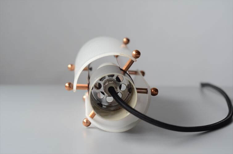 1960年代 デンマーク製 コパーｘブラックスチール ペンダントライト 北欧 ヴィンテージ 照明 天井 ランプ アンティーク