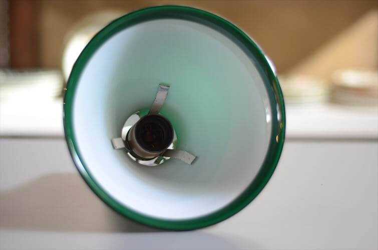 デンマーク製 Holmegaard P&T Pendel ペンダントライト グリーンガラス ホルムガード 北欧 ランプ 照明 ヴィンテージ