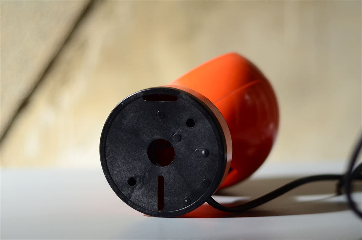 訳あり ドイツから ヴィンテージ かわいいオレンジ色のボールヘッド デスクランプ ミッドセンチュリー 照明 テーブルライト アンティーク