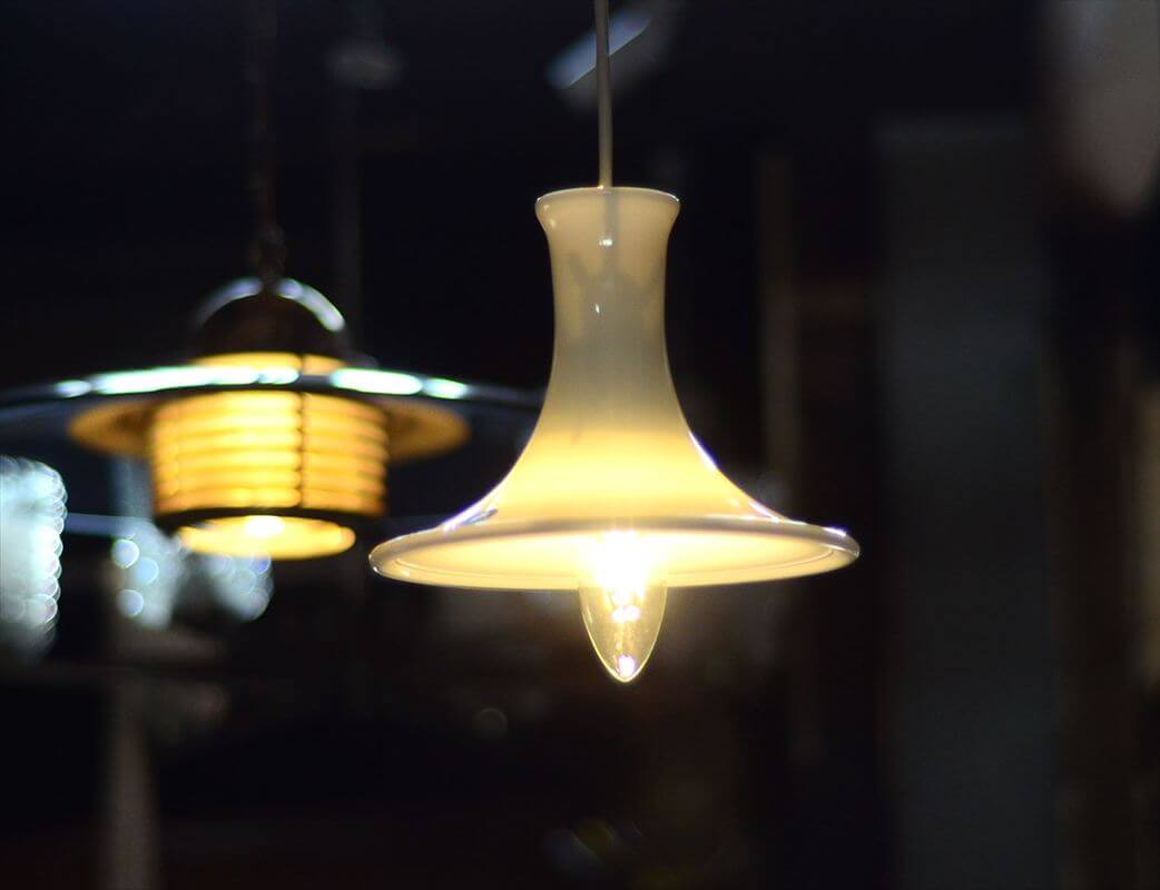 デンマーク製 Royal Copenhagen Mandarin ペンダントライト Mini Holmegaard  ガラス 北欧 ランプ 照明 ヴィンテージ アンティーク