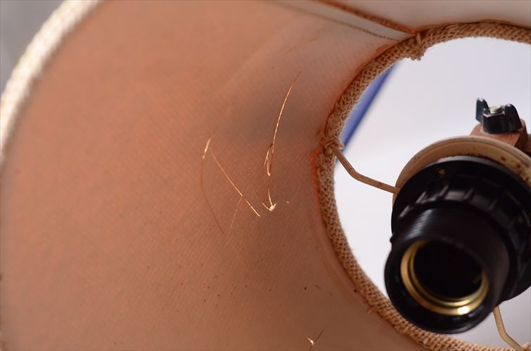 デンマークから チーク シザーランプ シェード付き 壁付け 壁掛け ウォールライト 北欧照明 ヴィンテージ アンティーク