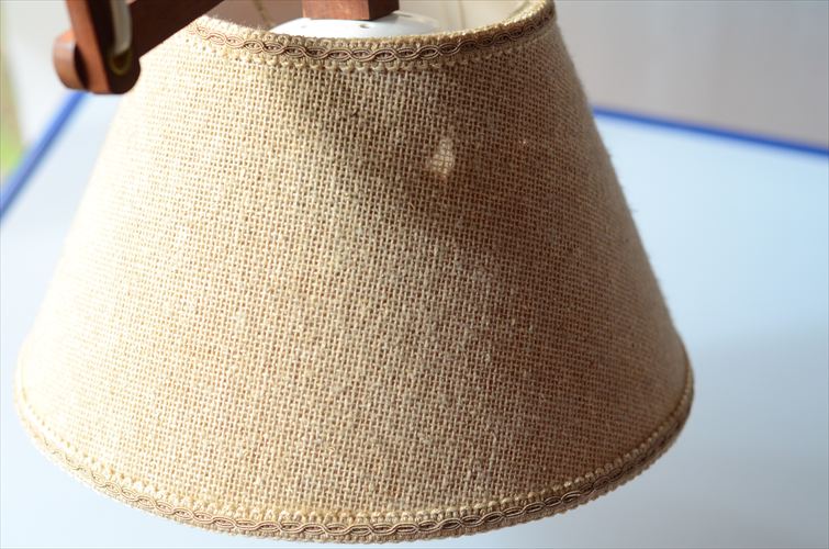 デンマークから チーク シザーランプ シェード付き 壁付け 壁掛け ウォールライト 北欧照明 ヴィンテージ アンティーク