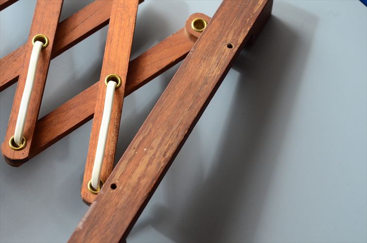 デンマークから チーク シザーランプ シェード付き 壁付け 壁掛け ウォールライト 北欧照明 ヴィンテージ アンティーク