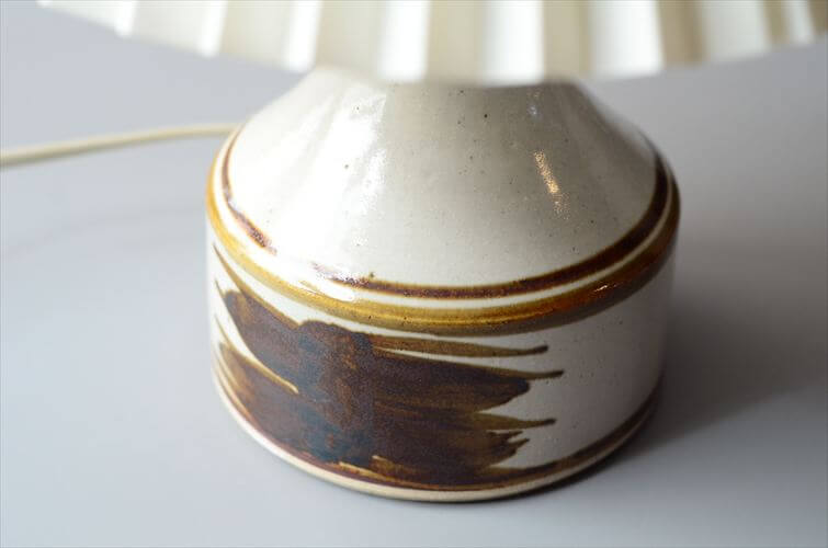 デンマーク製 Hanne stentoj デスクランプ シェード付き 北欧 照明 テーブル ライト ストーンウェア アンティーク ヴィンテージ