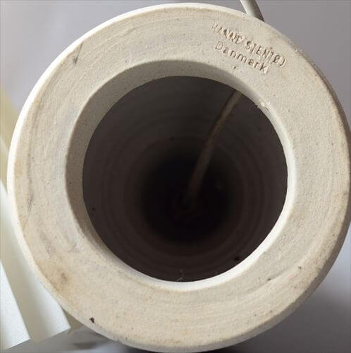 デンマーク製 Hanne stentoj デスクランプ シェード付き 北欧 照明 テーブル ライト ストーンウェア アンティーク ヴィンテージ