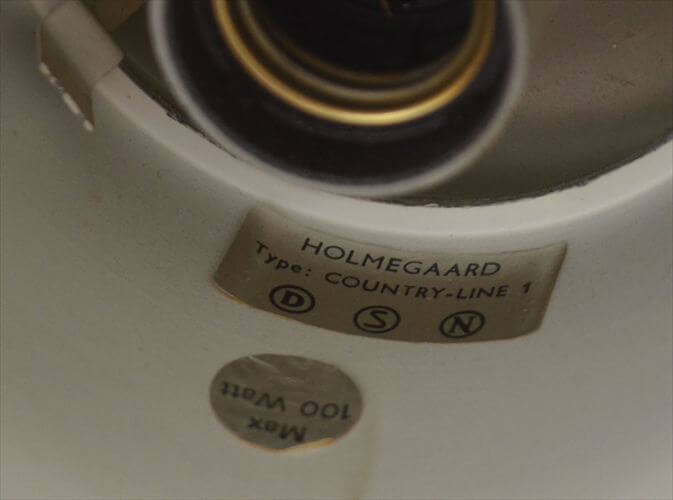デンマーク製 Holmegaard Country Line ブラック ペンダントライト ホルムガード BJ Metal 北欧 ランプ 天井照明 ヴィンテージ