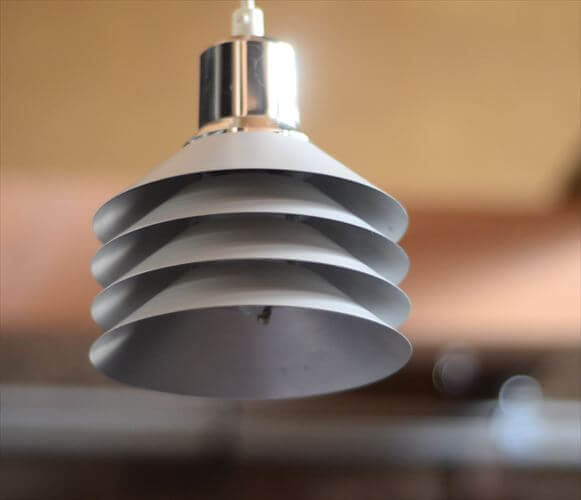 デンマーク製 Design Light SIAM 4レイヤー ペンダントライト パープルピンク 北欧 ヴィンテージ 天井照明 ランプ