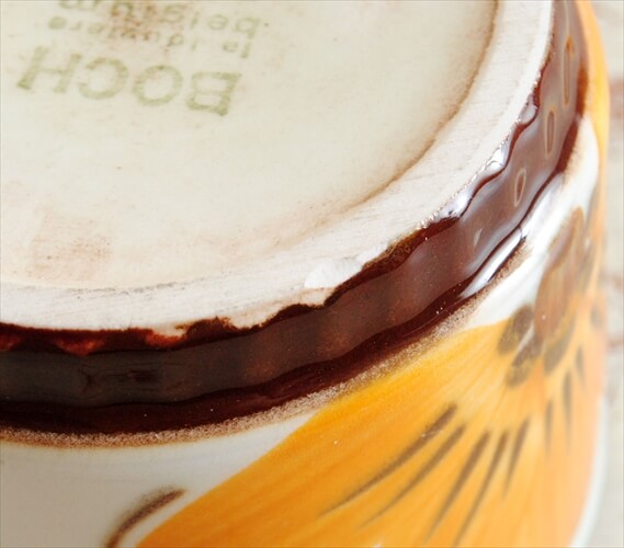 ベルギー製 BOCH ボッホ PARADISO コーヒーカップ&ソーサー パラディソ 磁器 陶器 アンティーク ヴィンテージ 食器