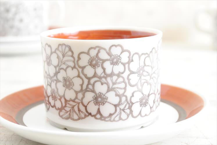 スウェーデン製 Gefle Agneta コーヒーカップ＆ソーサー ゲフレ アグネッタ 北欧食器 磁器 陶器 アンティーク