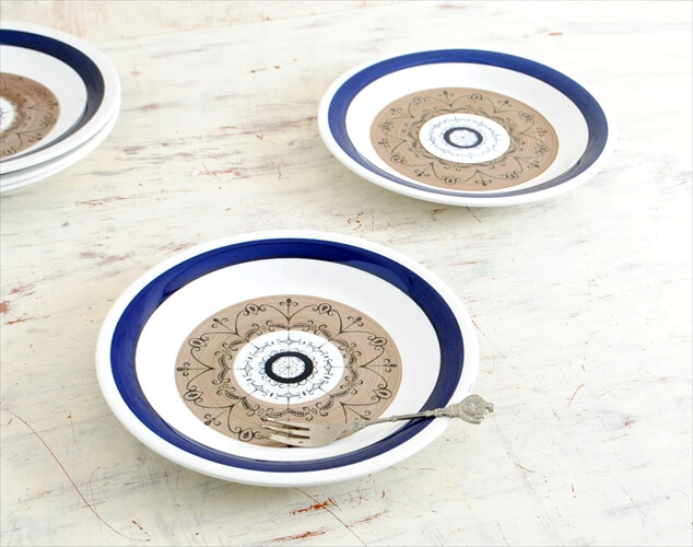 スウェーデン Gefle AURORA 19cm プレート お皿 ゲフレ オーロラ 北欧食器 磁器 陶器 アンティーク