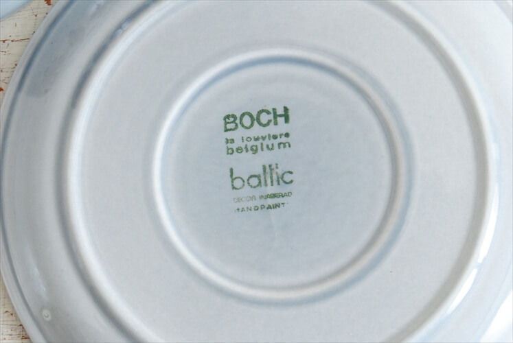 ベルギー製 BOCH ボッホ BALTIC コーヒーカップ&ソーサー バルティック 磁器 陶器 アンティーク 食器
