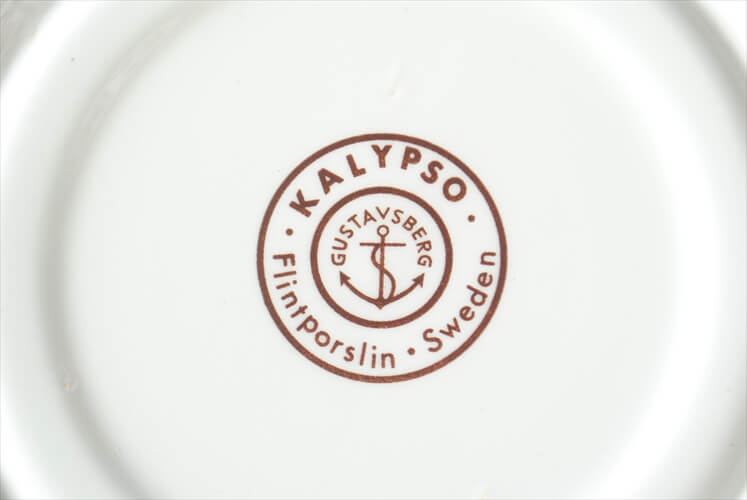 グスタフスベリ KALYPSO ティーカップ＆ソーサー GUSTAVSBERG カリプソ スウェーデン 北欧食器 磁器 アンティーク