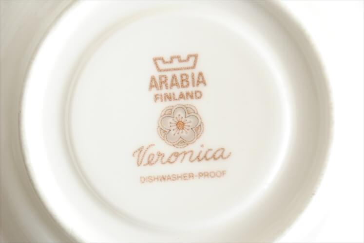 ARABIA アラビア Veronica カップ＆ソーサー ベロニカ 北欧食器 フィンランド 磁器 ヴィンテージ アンティーク