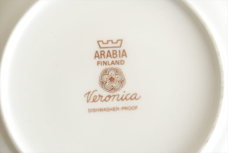 ARABIA アラビア Veronica 17cm プレート ベロニカ お皿 北欧食器 フィンランド 磁器 ヴィンテージ アンティーク