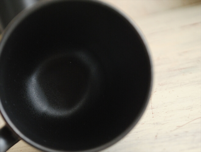 デンマーク製 Soholm 小ぶりなマグカップ スーホルム ブラック 黒色 北欧食器 磁器 アンティーク