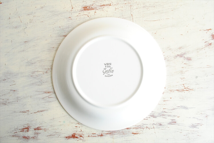 スウェーデン製 Gefle Agneta 19cm プレート ゲフレ アグネッタ お皿 デザートプレート 北欧食器 磁器 アンティーク