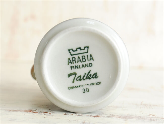 ARABIA アラビア タイカ クリーマー Taika 北欧食器 ミルクポット フィンランド 陶器 北欧 ヴィンテージ アンティーク_220601