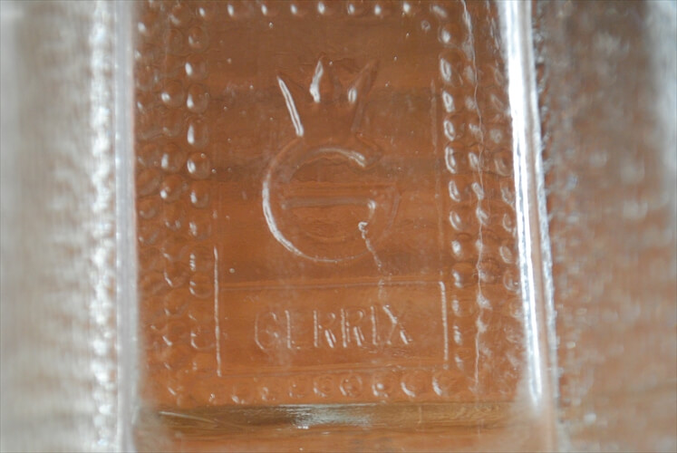 ドイツ GERRIX ガラスのスパイスコンテナー Small グラススコップ 容器 キャニスター アンティーク