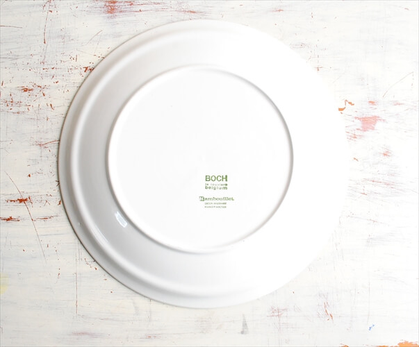 ベルギー製 BOCH ボッホ Rambouillet ランブイエ 23cm プレート ディナープレート お皿 磁器 陶器 アンティーク_230119