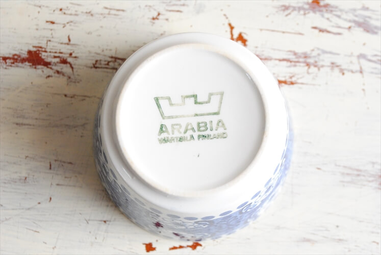 ARABIA アラビア ALI シュガーポット アリ 北欧食器 フィンランド 陶器 ヴィンテージ アンティーク_230519