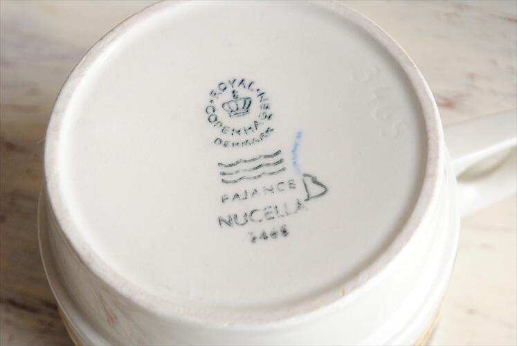 デンマーク製 Royal Copenhagen Nucella カップ&ソーサー ロイヤルコペンハーゲン ヌセラ 北欧 アンティーク ヴィンテージ_230523