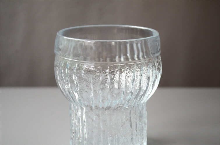 フィンランド製 Riihimaen Lasi ガラスカップ コップ Tupru リーヒマエンラシ 北欧 アンティーク ヴィンテージ_240417