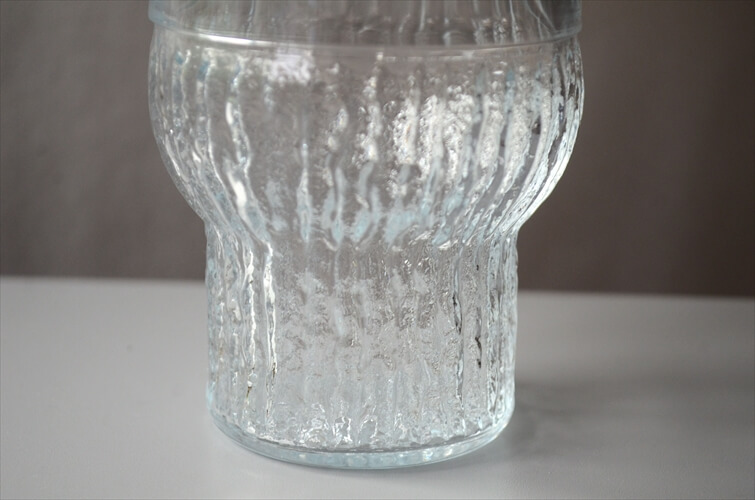 フィンランド製 Riihimaen Lasi ガラスカップ コップ Tupru リーヒマエンラシ 北欧 アンティーク ヴィンテージ_240417