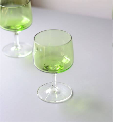 デンマーク製 Holmegaard Atlantic コニャックグラス グリーン ホルムガード ワイン リキュール Per Lutken 北欧 ヴィンテージ