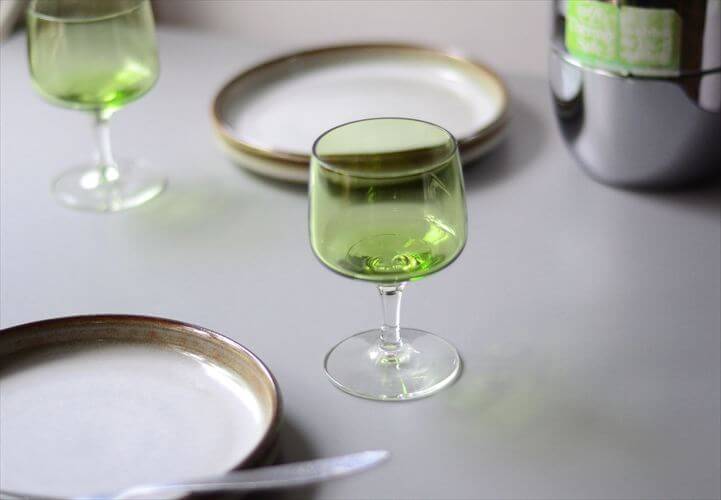 デンマーク製 Holmegaard Atlantic コニャックグラス グリーン ホルムガード ワイン リキュール Per Lutken 北欧 ヴィンテージ