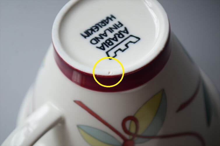 美品 ARABIA アラビア Harlekin Karneval カップ&ソーサー ハレキン カーニバル 北欧食器 フィンランド ヴィンテージ アンティーク_250428