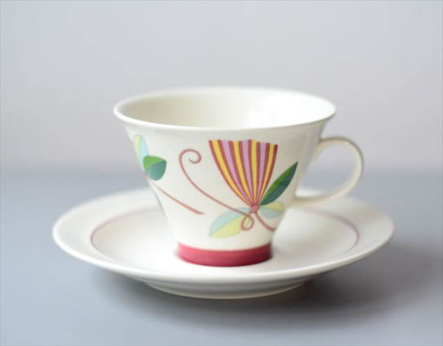 美品 ARABIA アラビア Harlekin Karneval カップ&ソーサー ハレキン カーニバル 北欧食器 フィンランド ヴィンテージ アンティーク_250428