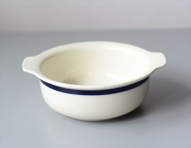 ARABIA アラビア Kasino グラタン皿 ハンドル付 ボウル カジノ 北欧食器 フィンランド 陶器 北欧 ヴィンテージ アンティーク_250502