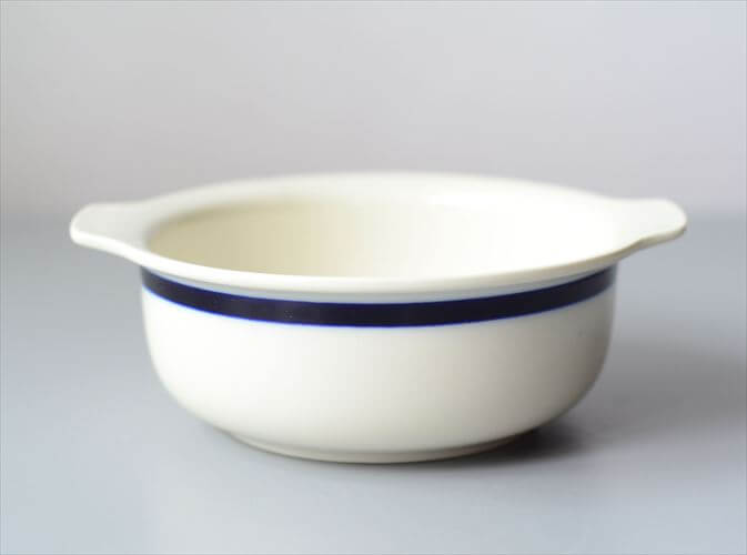 ARABIA アラビア Kasino グラタン皿 ハンドル付 ボウル カジノ 北欧食器 フィンランド 陶器 北欧 ヴィンテージ アンティーク_250502