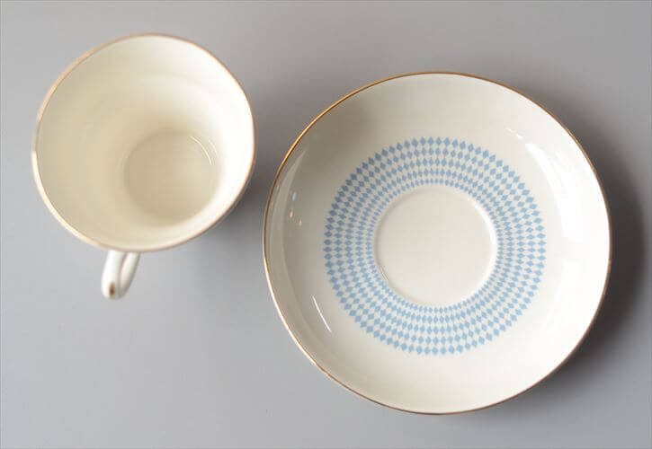 ARABIA アラビア Rio カップ&ソーサー blue リオ 北欧食器 フィンランド Raija Uosikkinen 陶器 北欧 ヴィンテージ アンティーク_261006