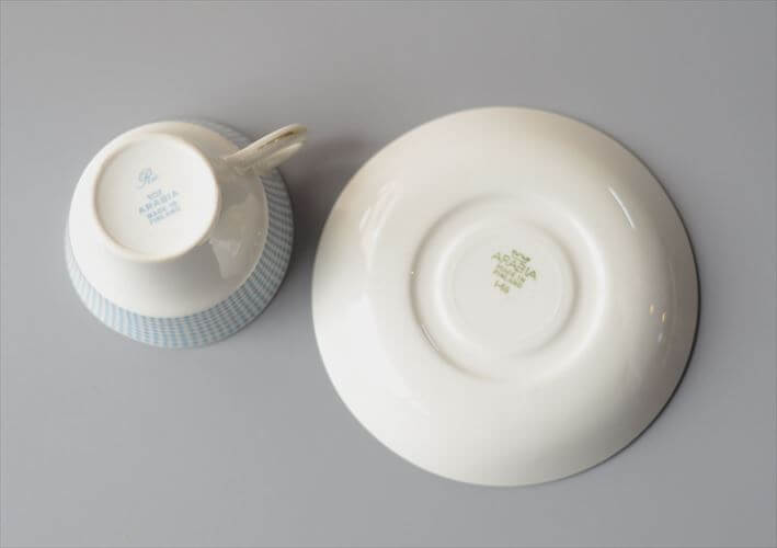 ARABIA アラビア Rio カップ&ソーサー blue リオ 北欧食器 フィンランド Raija Uosikkinen 陶器 北欧 ヴィンテージ アンティーク_261006