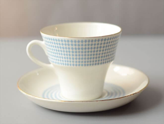 ARABIA アラビア Rio カップ&ソーサー blue リオ 北欧食器 フィンランド Raija Uosikkinen 陶器 北欧 ヴィンテージ アンティーク_261006