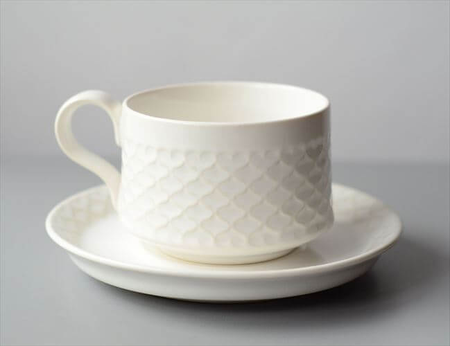 希少! デンマーク製 クイストゴー コーディアル ホワイト コーヒーカップ&ソーサー cordial B&G J.H.Quistgaard 北欧 ヴィンテージ アンティーク_250512