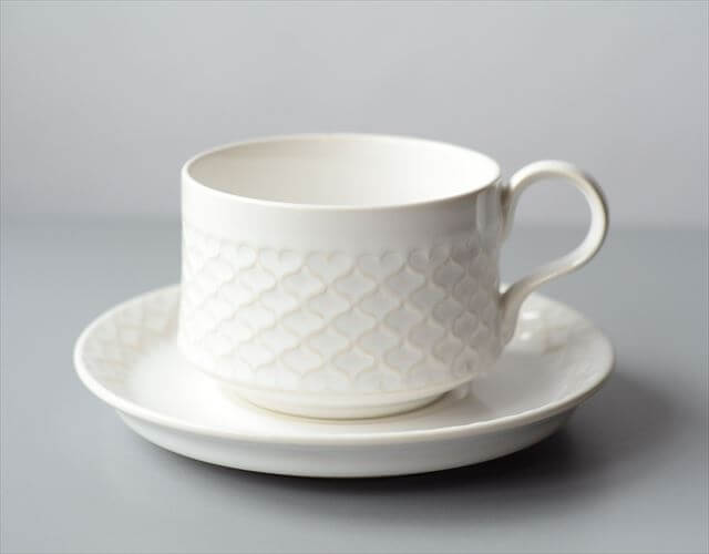 希少! デンマーク製 クイストゴー コーディアル ホワイト コーヒーカップ&ソーサー cordial B&G J.H.Quistgaard 北欧 ヴィンテージ アンティーク_250512