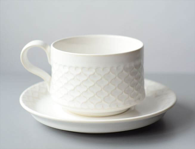 希少! デンマーク製 クイストゴー コーディアル ホワイト コーヒーカップ&ソーサー cordial B&G J.H.Quistgaard 北欧 ヴィンテージ アンティーク_250512