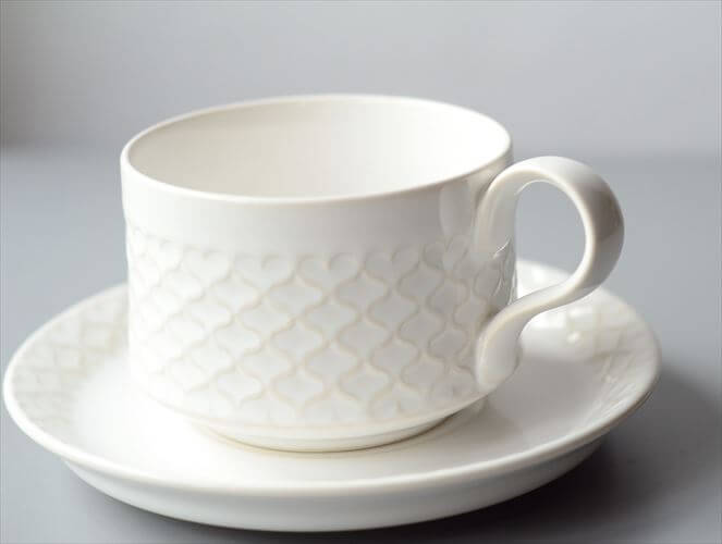希少! デンマーク製 クイストゴー コーディアル ホワイト コーヒーカップ&ソーサー cordial B&G J.H.Quistgaard 北欧 ヴィンテージ アンティーク_250512