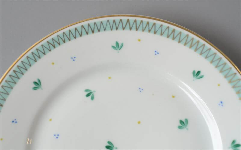 ARABIA アラビア Kasinmaalattu Lehti 17cm プレート お皿 北欧食器 フィンランド 陶器 ヴィンテージ アンティーク_261006