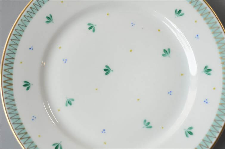 ARABIA アラビア Kasinmaalattu Lehti 17cm プレート お皿 北欧食器 フィンランド 陶器 ヴィンテージ アンティーク_261006